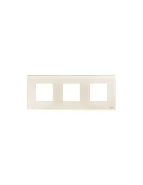 Zenit Plaque de Finition 3X2 modules Verre Blanc 2CLA227300N3002 ABB N2273CB